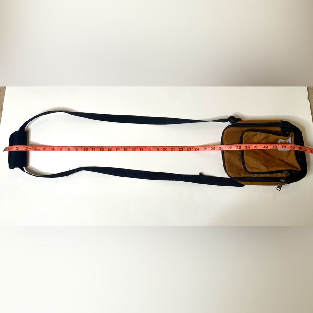Carhartt Legacy Crossbody bodysling Gear Organizer bag brown with black accents - Picture 8 of 11